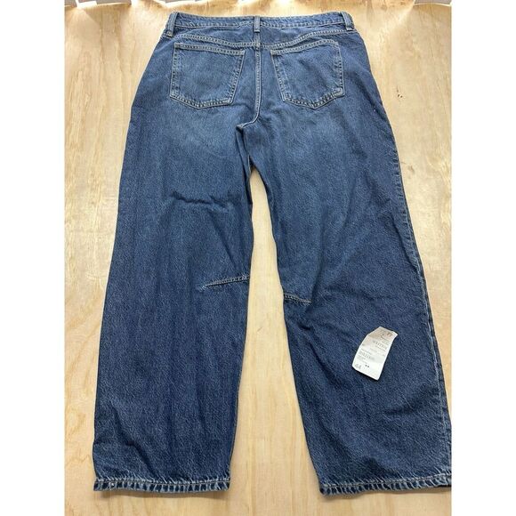 MNG Balloon Fit Jeans Sz 12 Loose Fit Standard Length EUR 44 Medium Wash Pants - Picture 4 of 6